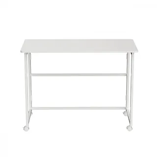 Maclean Biurko, stolik z kółkami MC-1250W 100x50 cm blat, max 50kg Białe