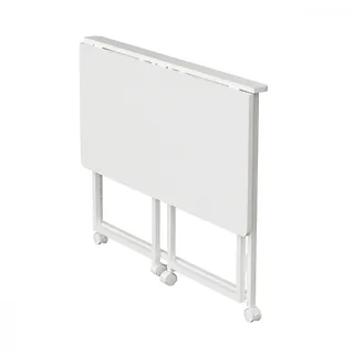 Maclean Biurko, stolik z kółkami MC-1250W 100x50 cm blat, max 50kg Białe