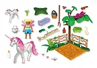 Playmobil Zestaw z figurkami Princess Magic 71839 Magiczna stajnia jednorożc&oacute;w dla mamy i źrebaka
