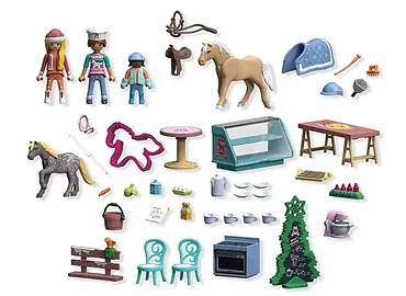 Playmobil Zestaw z figurkami Horses of Waterfall 71952 Świąteczne wypieki w kawiarni jeździeckiej