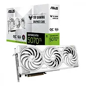 Asus Karta graficzna GeForce RTX 5070Ti TUF GAMING OC WHITE GDDR7 256bit 3DP/2HDMI