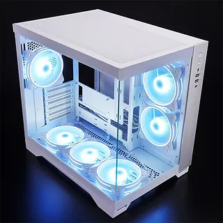Chieftec Obudowa VISIO GM-30W-T G-OP 6xwentylator ARGB biała