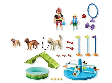 Playmobil Zestaw z figurkami My Life 71745 Plac zabaw dla psów