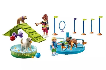 Playmobil Zestaw z figurkami My Life 71745 Plac zabaw dla psów