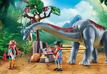 Playmobil Zestaw z figurkami Dinos 71819 Brachiozaur z poduszkowcem