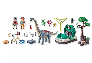 Playmobil Zestaw z figurkami Dinos 71819 Brachiozaur z poduszkowcem