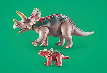 Playmobil Zestaw z figurkami Dinos 71821 Triceratopsy