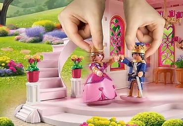 Playmobil Zestaw z figurkami Princess Magic Zamek księżniczek z parą królewską