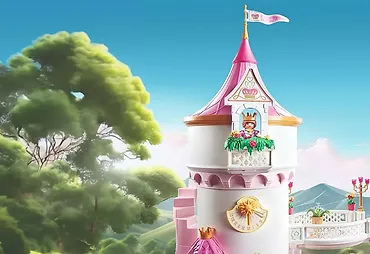 Playmobil Zestaw z figurkami Princess Magic Zamek księżniczek z parą królewską