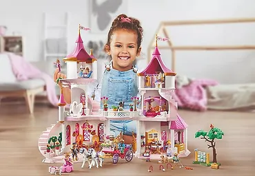 Playmobil Zestaw z figurkami Princess Magic Zamek księżniczek z parą królewską