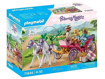 Playmobil Zestaw z figurkami Princess Magic Przejażdżka z parą książęcą