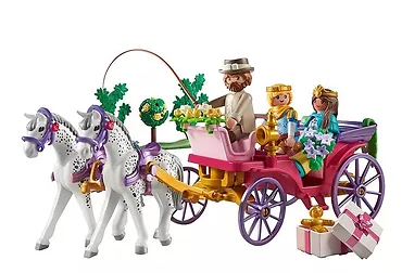 Playmobil Zestaw z figurkami Princess Magic Przejażdżka z parą książęcą