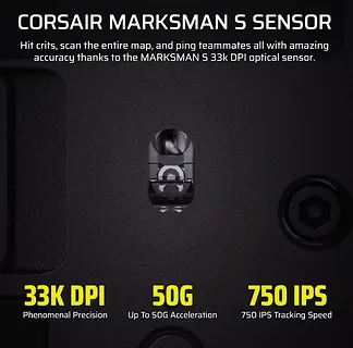 Corsair Mysz bezprzewodowa Scimitar Elite Wireless SE Gun Metal 33000 DPI