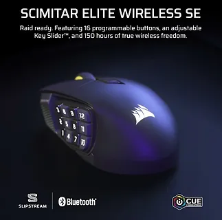 Corsair Mysz bezprzewodowa Scimitar Elite Wireless SE Gun Metal 33000 DPI