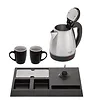 Adler Czajnik hotelowy 1.2l inox&tacka powitalna AD1354