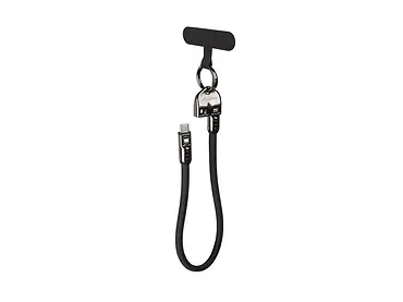 Lanberg Kabel USB-C M/M SMYCZ/BRELOK 0.3M 240W czarny