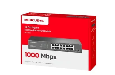 TP-LINK PrzeĹÄcznik Mercusys 16-Port Gigabit Desktop/Rackmount Switch                PORT: 16Ă Gigabit RJ45 Ports