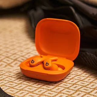 Apple SĹuchawki Powerbeats Fit - bezprzewodowe douszne sĹuchawki sportowe - pomaraĹczowa iskra