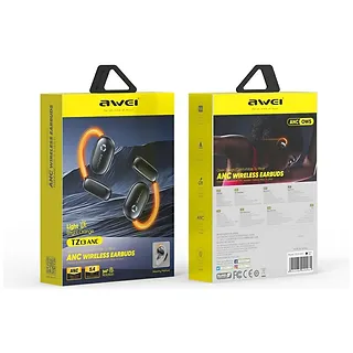 AWEI SĹuchawki bluetooth 5.4 TZ13 ANC Spinner czarne