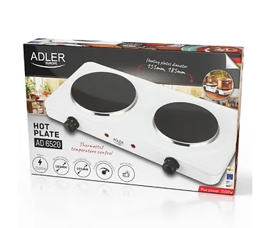 Adler Kuchenka elektryczna dwupalnikowa    AD 6520