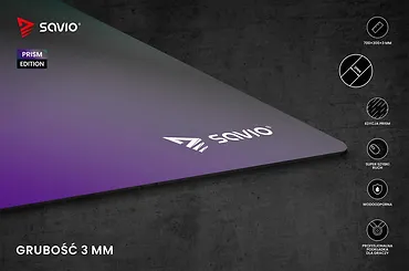 Podkładka 700x300x3mm SS Prism Edition L SAVIO