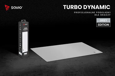 Podkładka 700 x 300 x 3 mm Turbo Dynamic Grey Edition L SAVIO