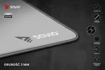 Podkładka 700 x 300 x 3 mm Turbo Dynamic Grey Edition L SAVIO