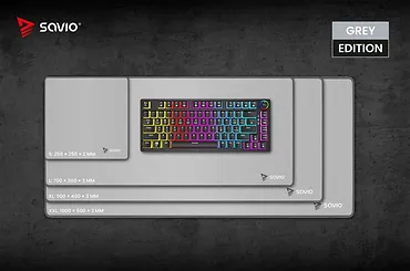 Podkładka 900 x 400 x 3 mm Turbo Dynamic Grey Edition XL SAVIO