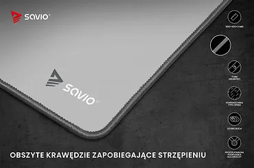 Podkładka 900 x 400 x 3 mm Turbo Dynamic Grey Edition XL SAVIO