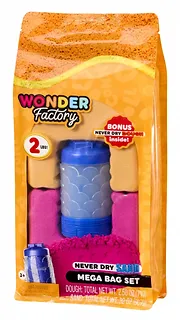 MGA Piasek kinetyczny Wonder Factory Never Dry Sand Bag, Pomarańczowy, czerwony