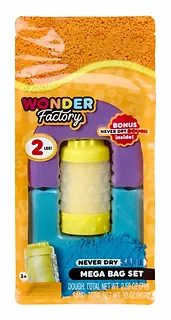 MGA Piasek kinetyczny Wonder Factory Never Dry Sand Bag, Fioletowy, turkusowy