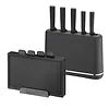 Feel-Maestro Zestaw noży + desek na podstawce MR-1412-BLACK