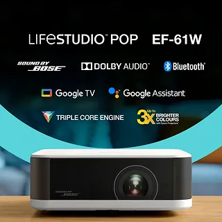 Epson Projektor mini laser EF-61W FHD/700L/5m:1/1.6kg biały