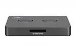 Digitus Stacja dokująca USB-C 3.2 Gen2 dla dysków SSD M.2 Duo NVMe oraz SATA (max. 2x 4 TB) z czytnikiem kart SD-Express 7.1 (max. 2 TB), czarna