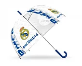 Kids Euroswan Parasolka przezroczysta manualna Real Madryt