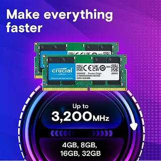 Crucial Pamięć do notebooka DDR4 SODIMM 32GB/3200 (2*16GB) CL22