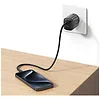 USAMS Ładowarka sieciowa T66 45W CC290 GaN Fast charge 1xUSB-A 1xUSB-C srebrny