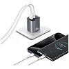 USAMS Ładowarka sieciowa T66 45W CC290 GaN Fast charge 1xUSB-A 1xUSB-C srebrny