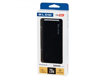 BLOW PowerBank 20WPB20F PD 20W 20000mAh Czarny