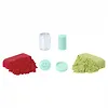 MGA Piasek kinetyczny Wonder Factory Never Dry Sand Bag, czrwony, limonkowy, zielony