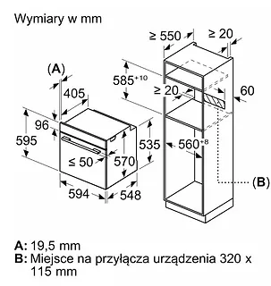 Bosch Piekarnik AirFry HBG536EW4 biały