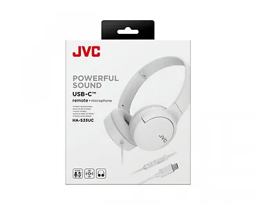 JVC Słuchawki HA-S33UC białe