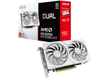 Karta graficzna ASUS Radeon RX 9060 XT Dual White 16GB GDDR6