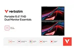 Verbatim Monitor dotykowy DUAL Essentialis 2x 15,6  Full HD 60Hz