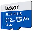 Lexar Karta pamięci microSD 512GB C10 A2 U3 V30 170MB/s Blue Plus
