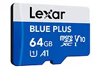 Lexar Karta pamięci microSD 64GB C10 A1 U3 V10 100MB/s Blue Plus