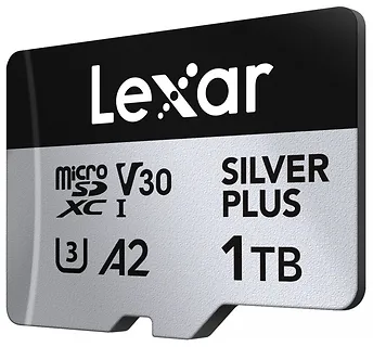 Lexar Karta pamięci microSD 1TB C10 A2 U3 V30 205/150MB/s Silver Plus