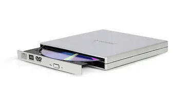 Gembird Napęd zewnętrzny DVD na USB DVD-USB-021-SV srebrny