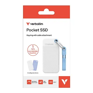 Verbatim Dysk SSD Pocket Summer Edition 1TB USB-C 1000MB/s