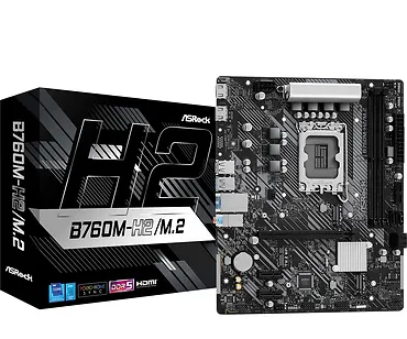 ASRock Płyta główna B760M-H2/M.2 s1700 2DDR5 DP/HDMI mATX
